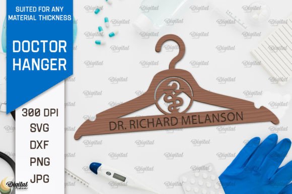 Download Doctor Wooden Hanger Laser Cut Design - Laser cut Collection