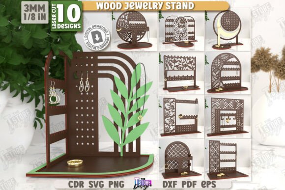 Download Jewelry Display Laser Cut Bundle | CNC - Laser cut Collection