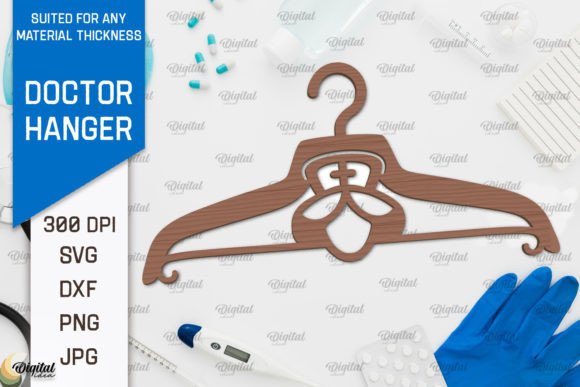 Download Doctor Wooden Hanger Laser Cut Design - Laser cut Collection
