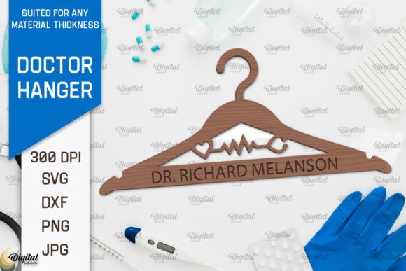 Download Doctor Wooden Hanger Laser Cut Design - Laser cut Collection