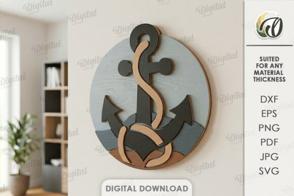 Download Coastal Mosaic Wall Art Laser Cut - Laser cut Collection