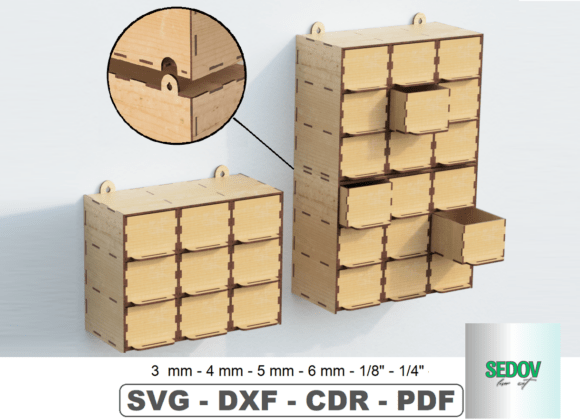 Download Wall Storage Organizer Laser Cut Files - Laser cut Collection