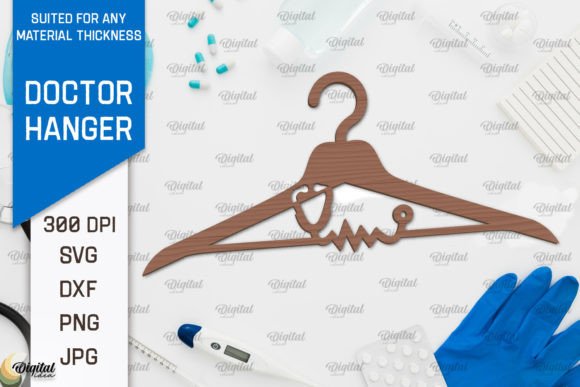 Download Doctor Wooden Hanger Laser Cut Design - Laser cut Collection