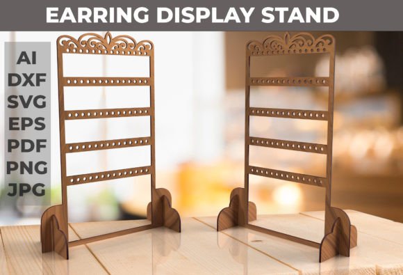 Download Laser Cut Earring Jewelry Display Stand - Laser cut Collection
