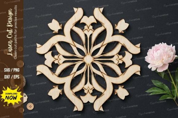 Download Ornamental Mandala Laser Cut SVG, Laser - Laser cut Collection