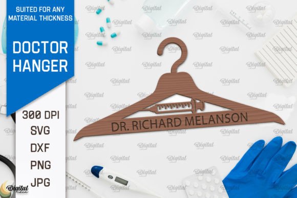 Download Doctor Wooden Hanger Laser Cut Design - Laser cut Collection