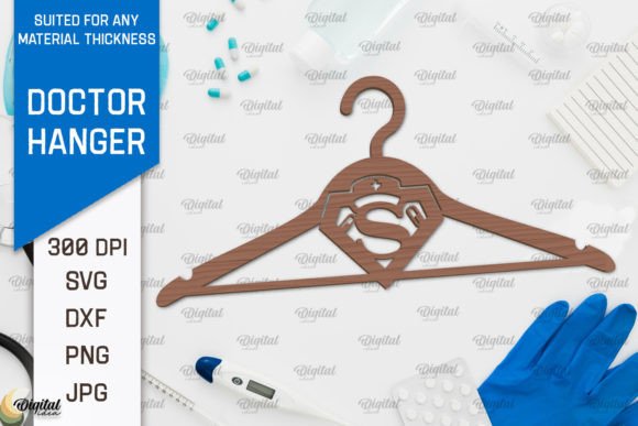 Download Doctor Wooden Hanger Laser Cut Design - Laser cut Collection