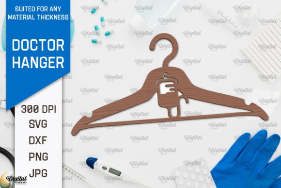 Download Doctor Wooden Hanger Laser Cut Design - Laser cut Collection